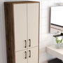 Hanah Home Berlin A Armario Multiusos Nogal y Crema